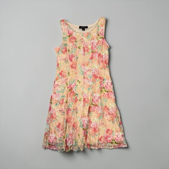 Perceptions Dresses & Skirts - Perceptions Womens Cottagecore Floral Lace Fairy Dress Size M Feminine Romantic